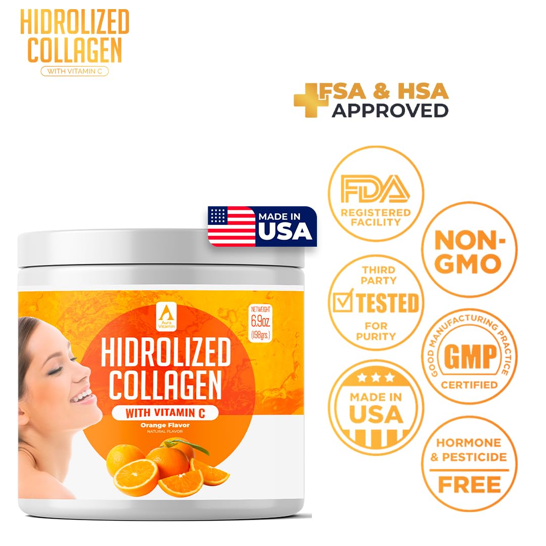 Collagen powder dissolving in water