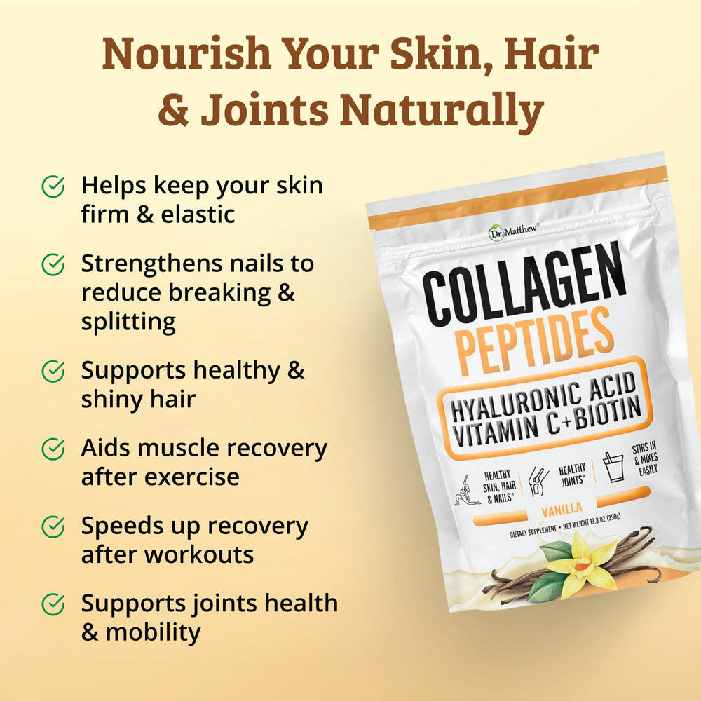 Collagen powder dissolving in coffee