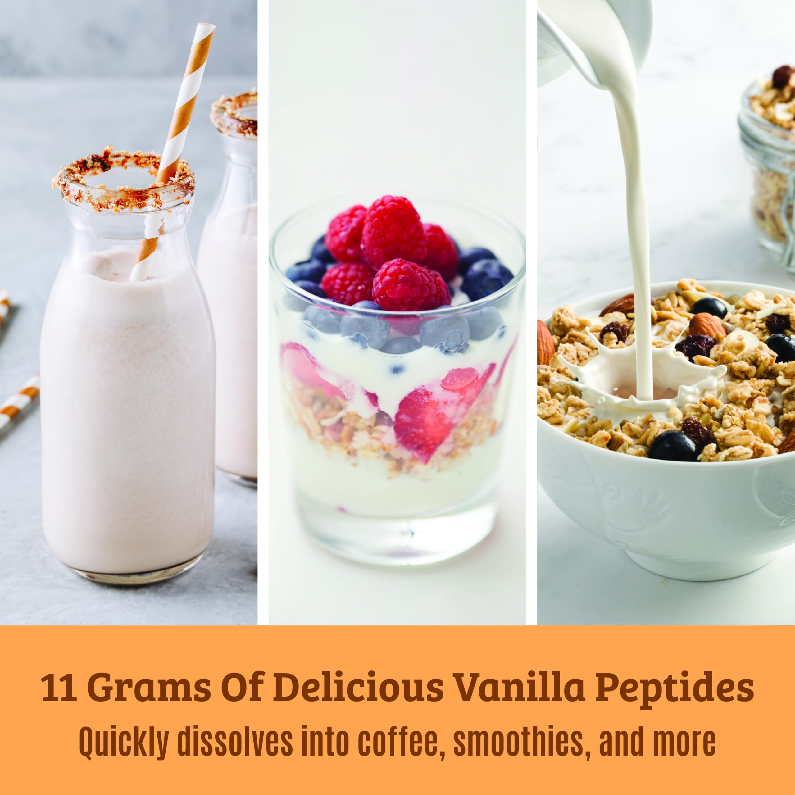 Collagen powder in smoothie