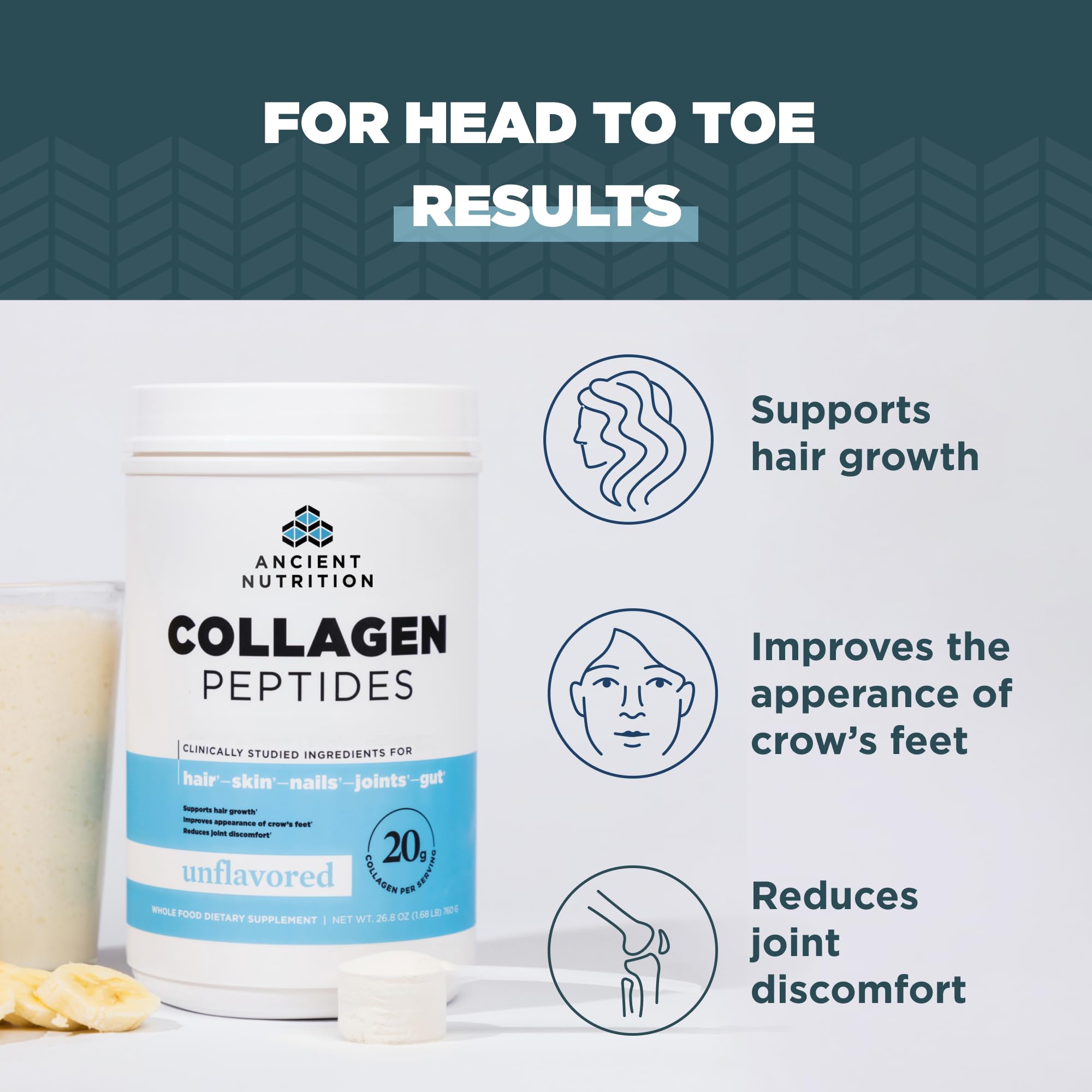 Keto and Paleo friendly collagen powder