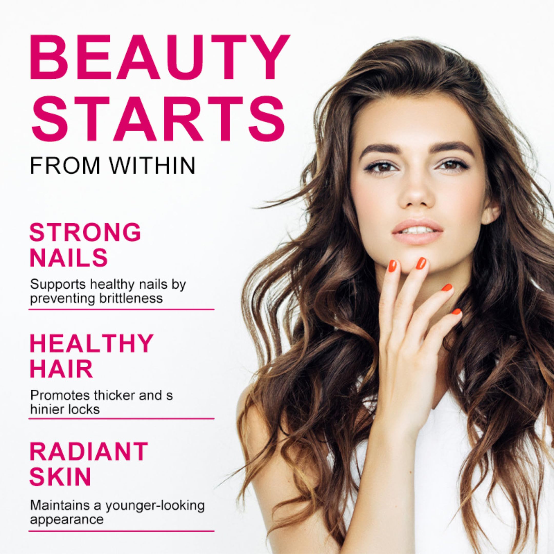 Collagen capsules representing 200mg per serving