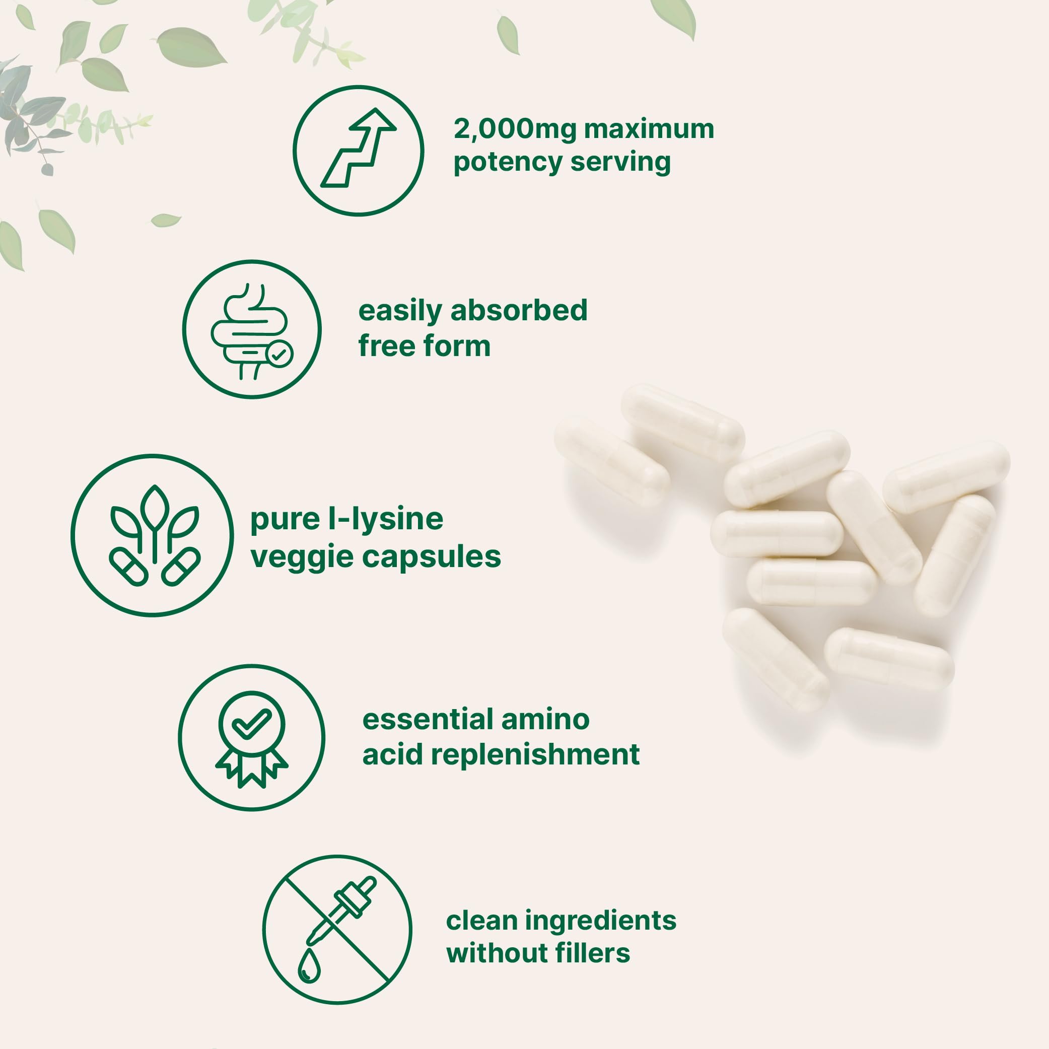 L-Lysine supporting collagen production