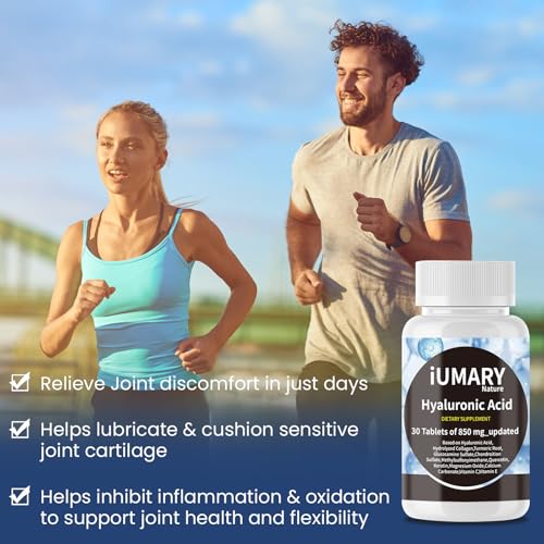 Ingredients: hydrolyzed collagen, turmeric, hyaluronic acid