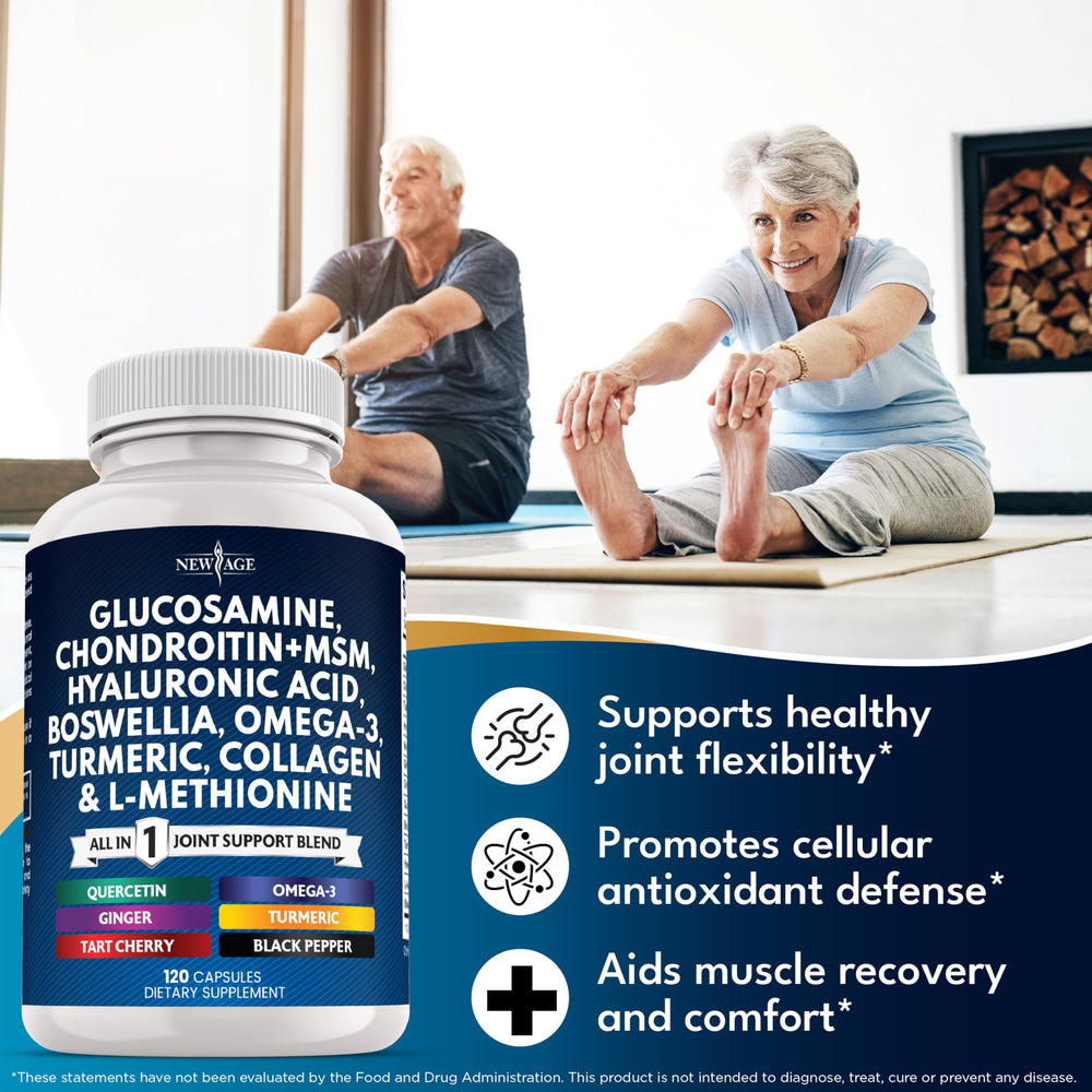 Collagen-focused image highlighting women's wellness and joint support