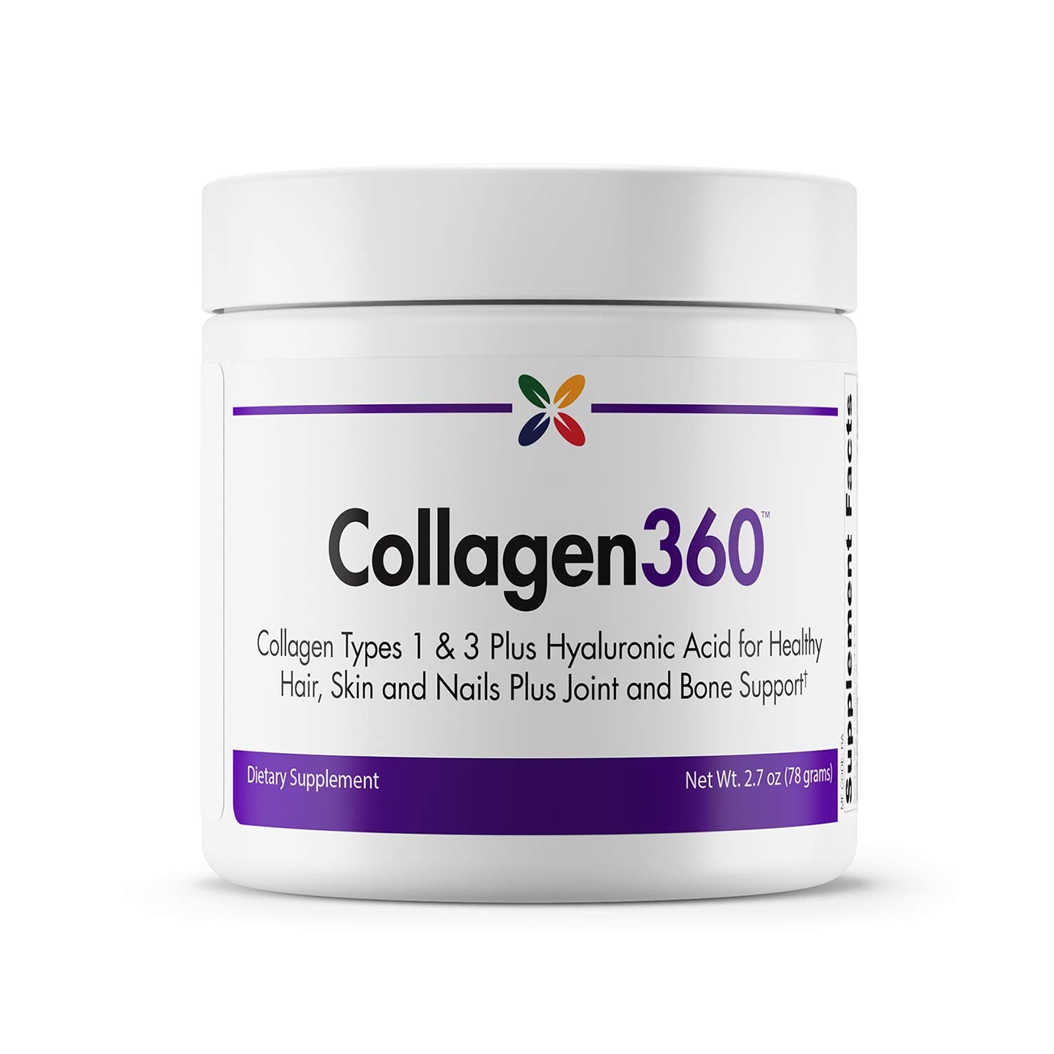 Stop Aging Now Collagen360 with Hyaluronic Acid 2.7 oz packaging