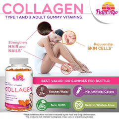 Packaging highlighting hydrolyzed Type I and II collagen