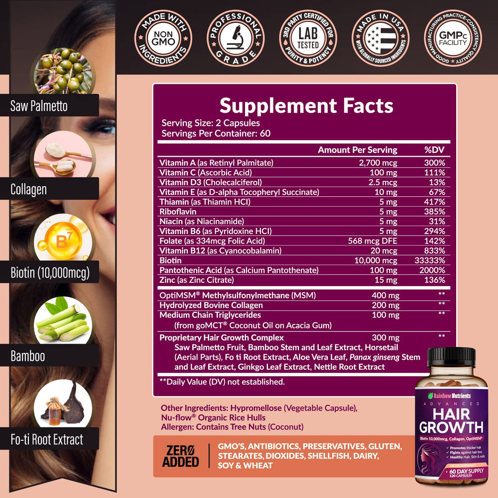 Collagen and OptiMSM with goMCT for hair health