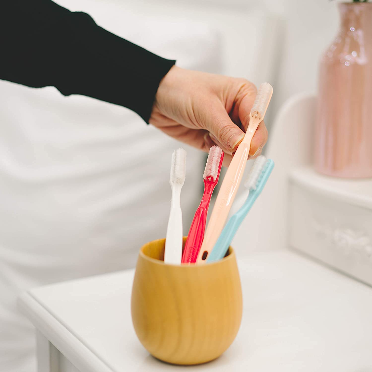 Pack of 12 Collis Curve soft 3-sided toothbrushes