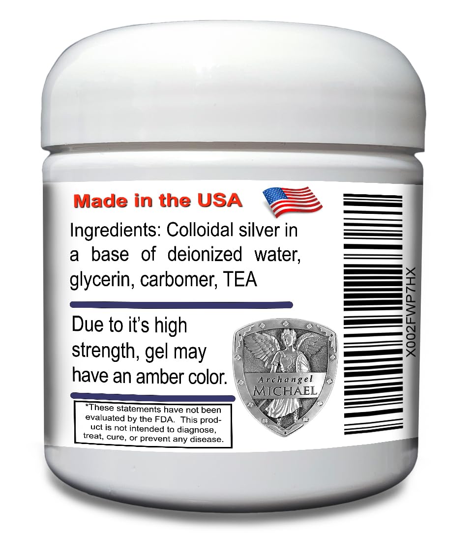 Close-up texture of Colloidal Silver Gel