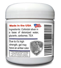 Close-up texture of Colloidal Silver Gel