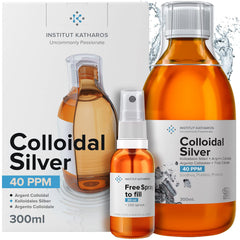 Colloidal silver liquid 10 oz bottle with bioactive hydrosol claim