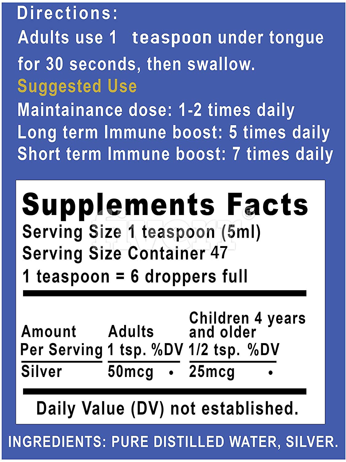 Pouring colloidal silver liquid from a glass bottle