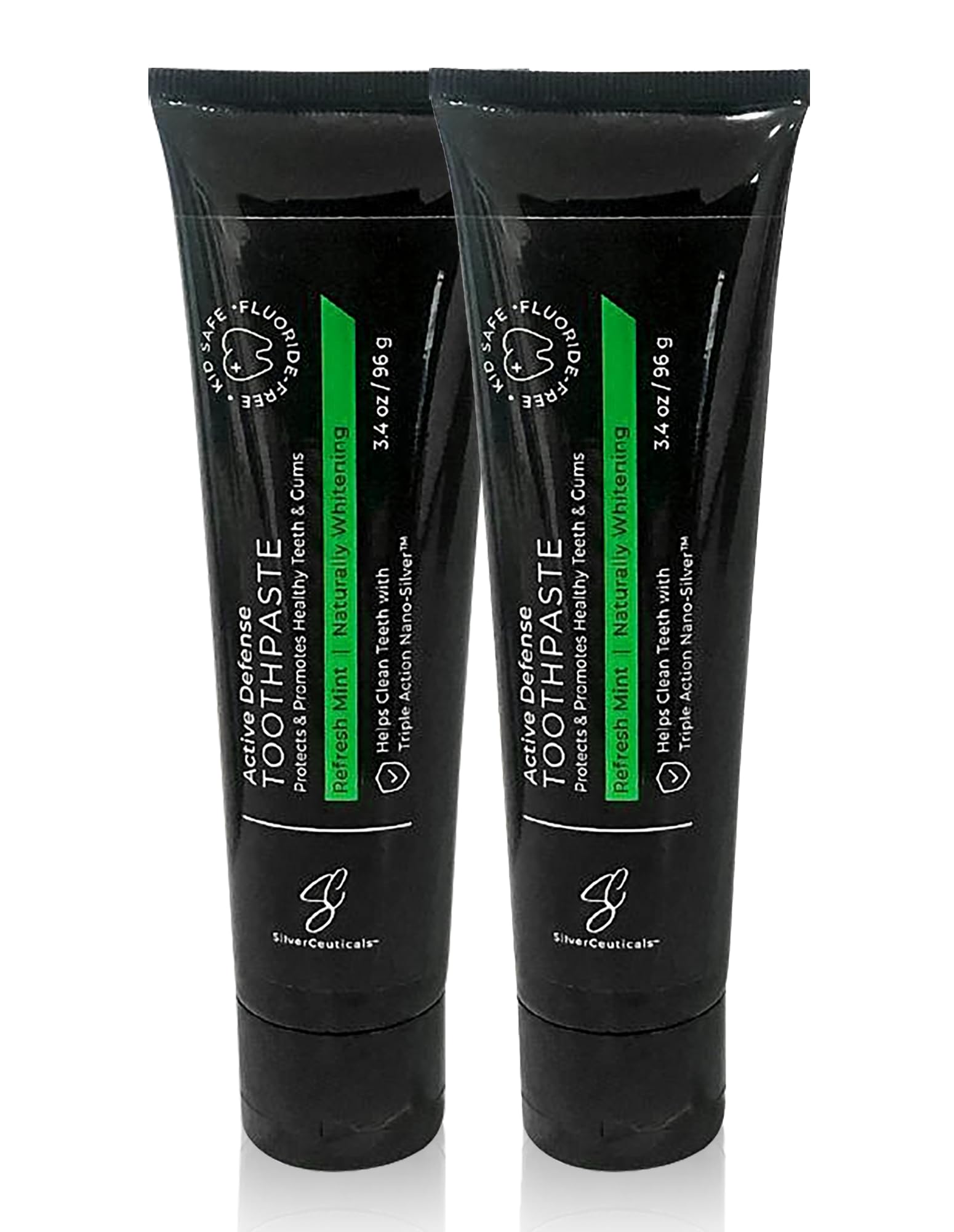 Colloidal Silver Toothpaste Refresh Mint tube and packaging