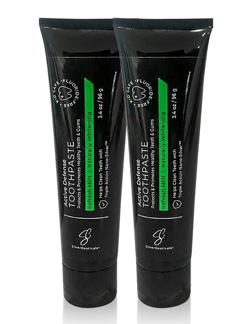 Colloidal Silver Toothpaste Refresh Mint tube and packaging