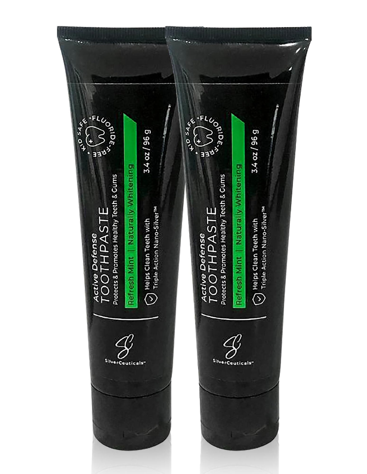 Colloidal Silver Toothpaste Refresh Mint tube and packaging