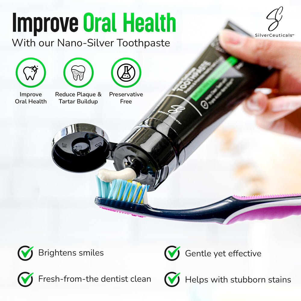 Close-up of toothpaste on a toothbrush