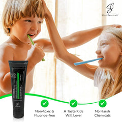 Whitening and enamel protection concept with toothpaste