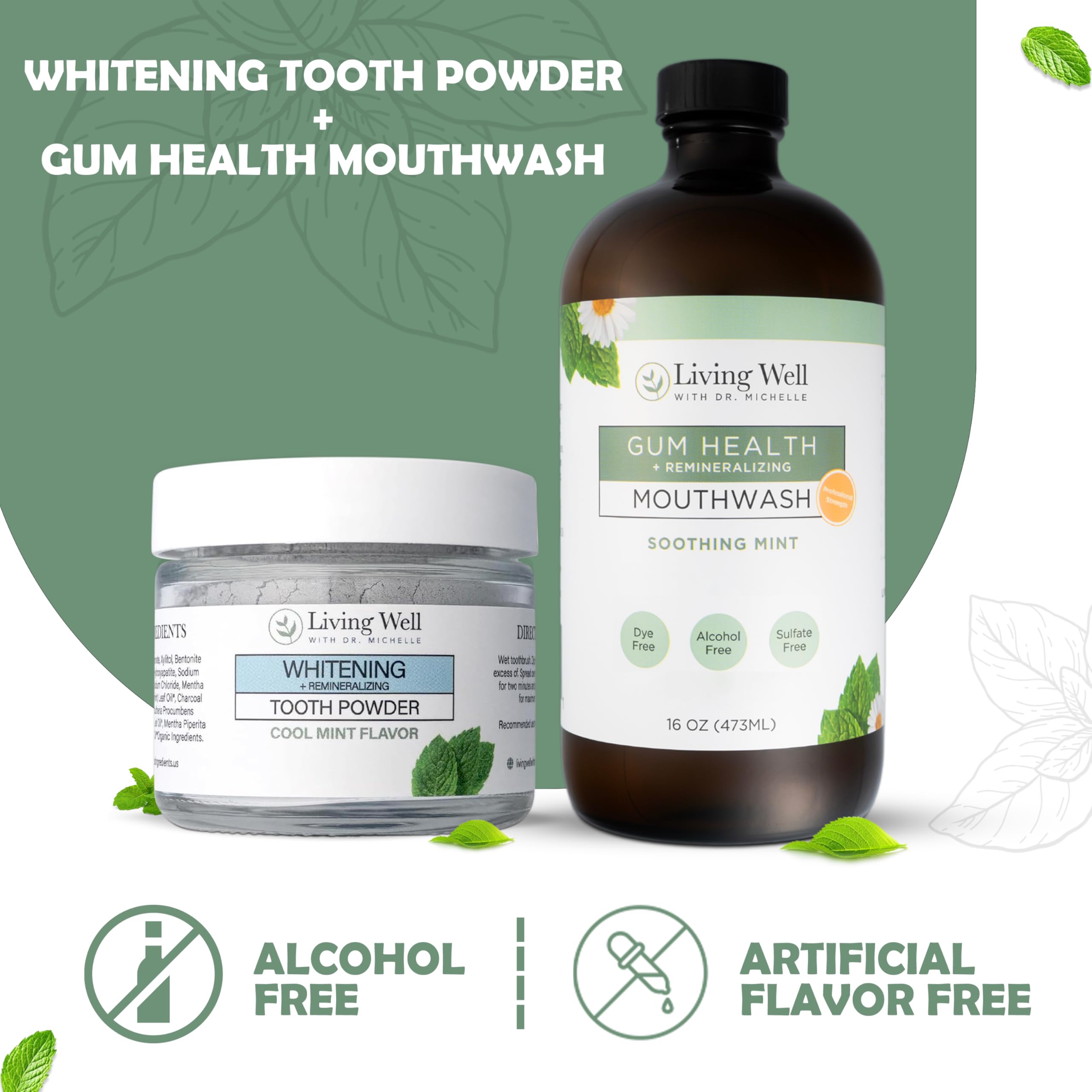 Mouthwash featuring colloidal silver and prebiotic blend