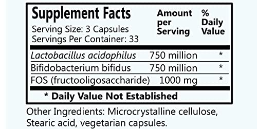 Colon-Aid bottle label showing probiotic strains and potency