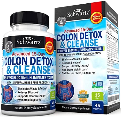 Bottle of Colon Cleanser and Detox for digestive support