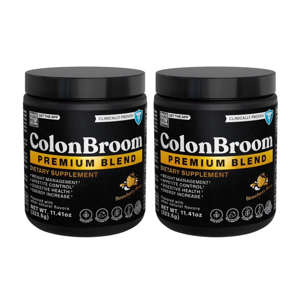 ColonBroom Strawberry flavor supplement bottle