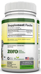 Colostrum capsules spilling from bottle