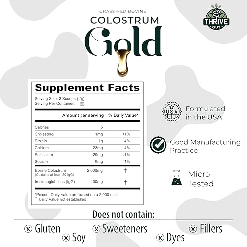 Daily use friendly unflavored colostrum powder