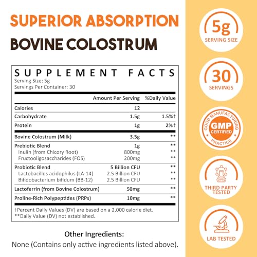 Serving scoop with powder and nutrition facts