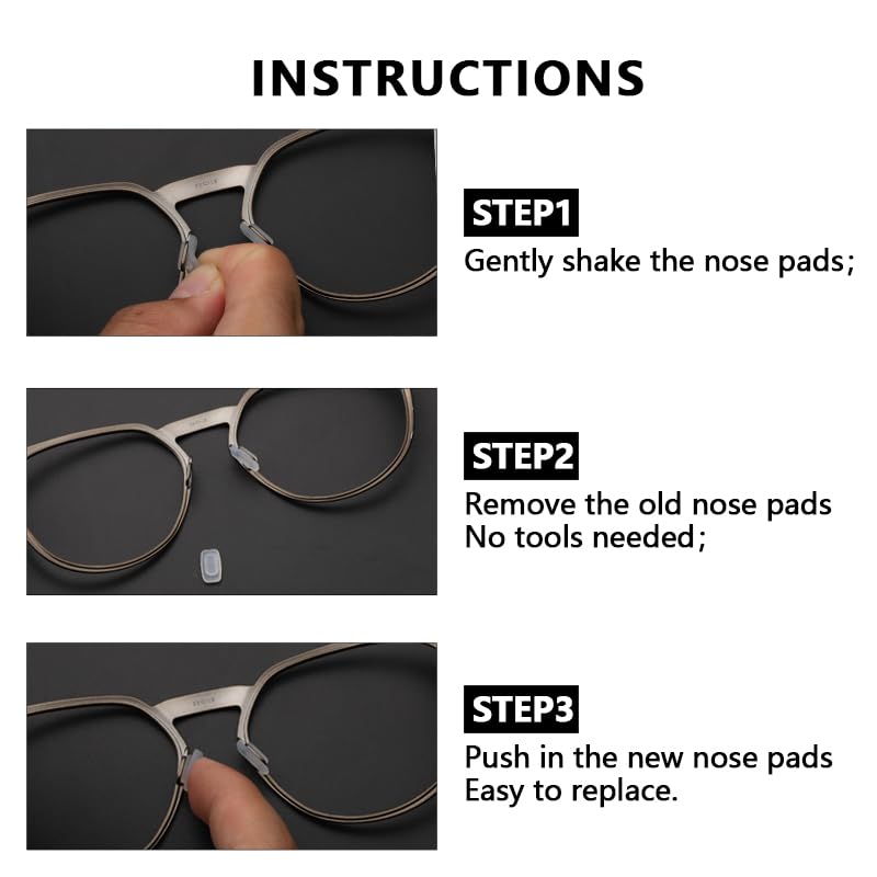 Easy Installation Nose Pads Requires No Tools