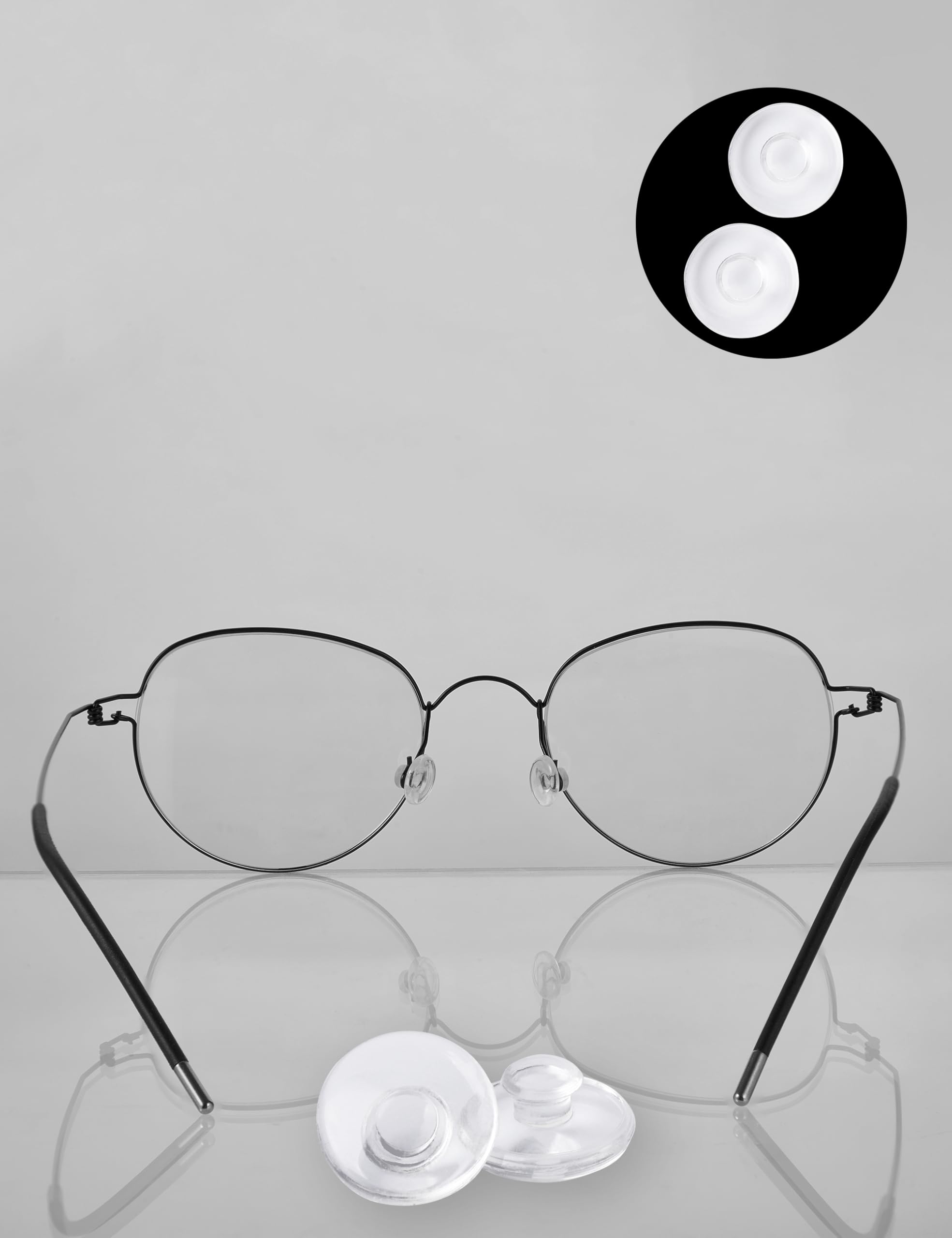 Universally compatible replacement nose pads for most glasses with nose pads