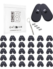 Combine8 30 pairs of black silicone eyeglass nose pads