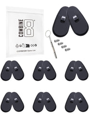 Combine8 6 pairs black silicone eyeglass nose pads