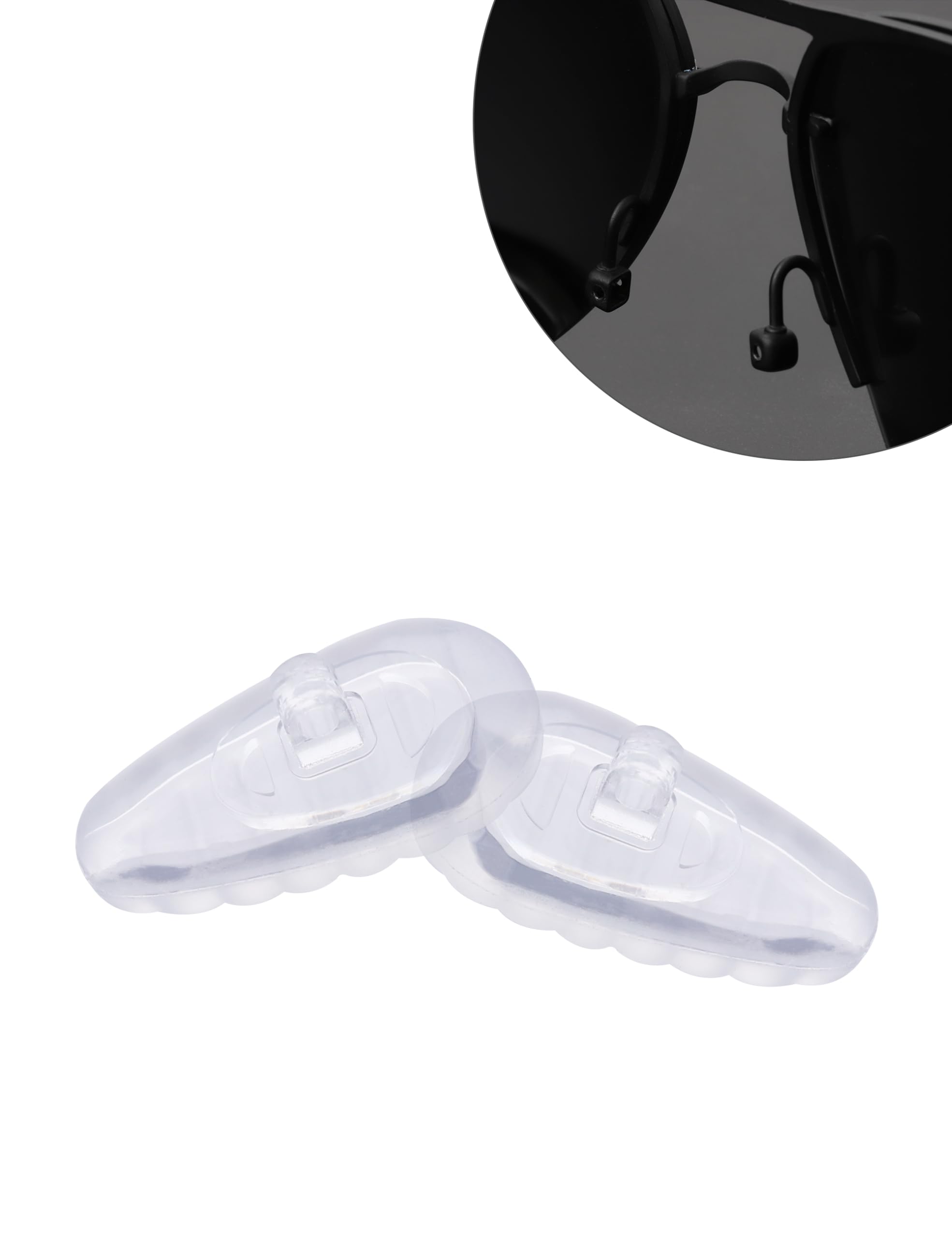 Kit contents: 6 nose pad pairs, 4 screws, 1 eyeglass screwdriver