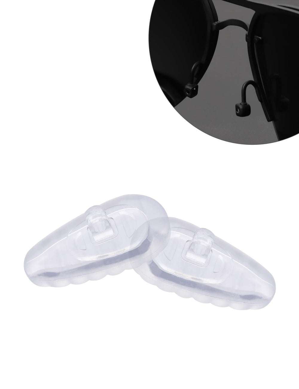 Kit contents: 6 nose pad pairs, 4 screws, 1 eyeglass screwdriver