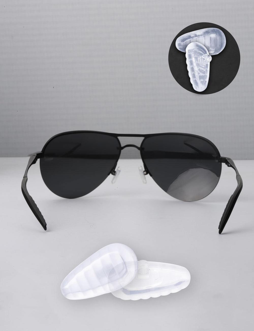 Easy installation of nose pads into pad carrier sockets