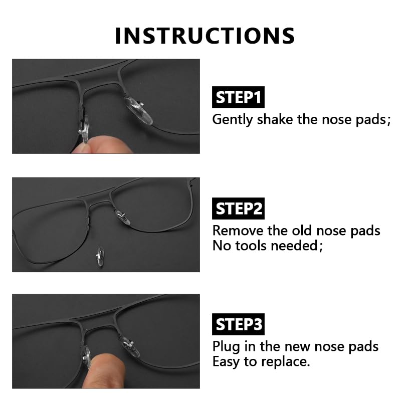 Skin-friendly anti-slip nose pads for Ray-Ban sunglasses
