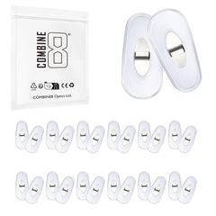 Clear soft silicone nose pads for Ray-Ban RB3604/RB7140 sunglasses - front view