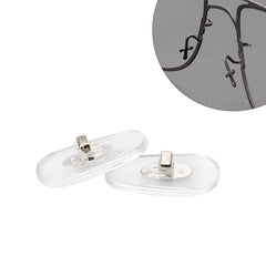 Nose pads for Ray-Ban RB6336 and RB3523 - clear silicone replacement