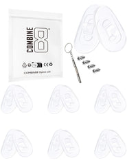 Combine8 clear teardrop silicone nose pads - 6 pairs