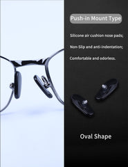 Screwdriver and screws included for nose pad replacement