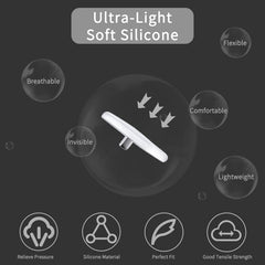 30-pair pack of Clear Ray-Ban replacement nose pads