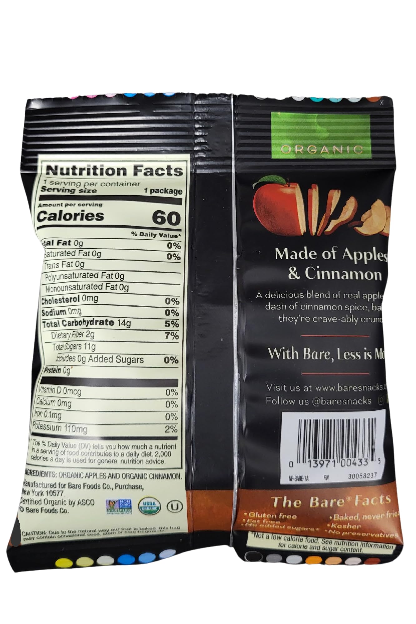 ComboCreations Bare Apple Cinnamon bag – fragrant cinnamon flavor for festive snacking.