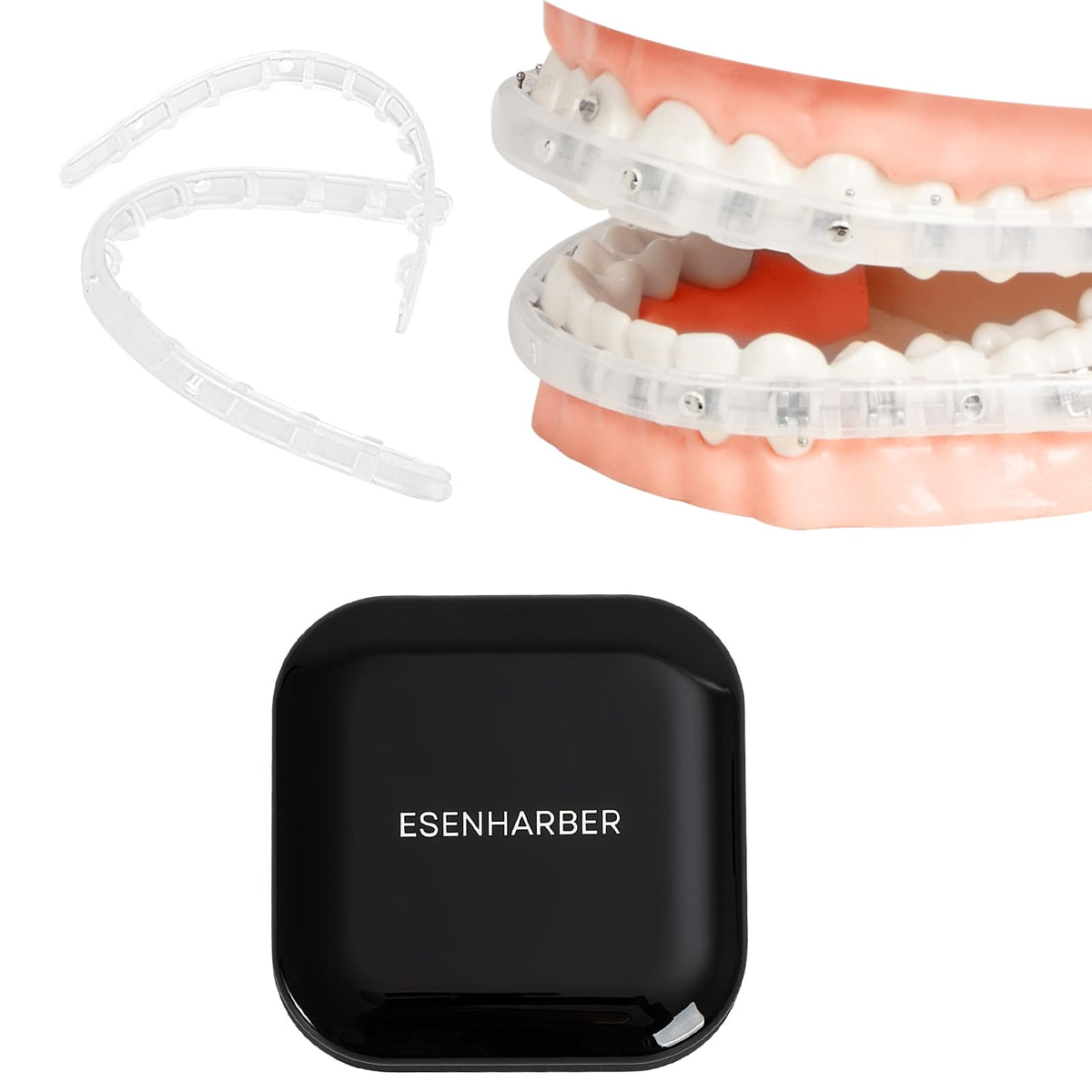 Clear lip protector for braces providing comfort between lips and brackets