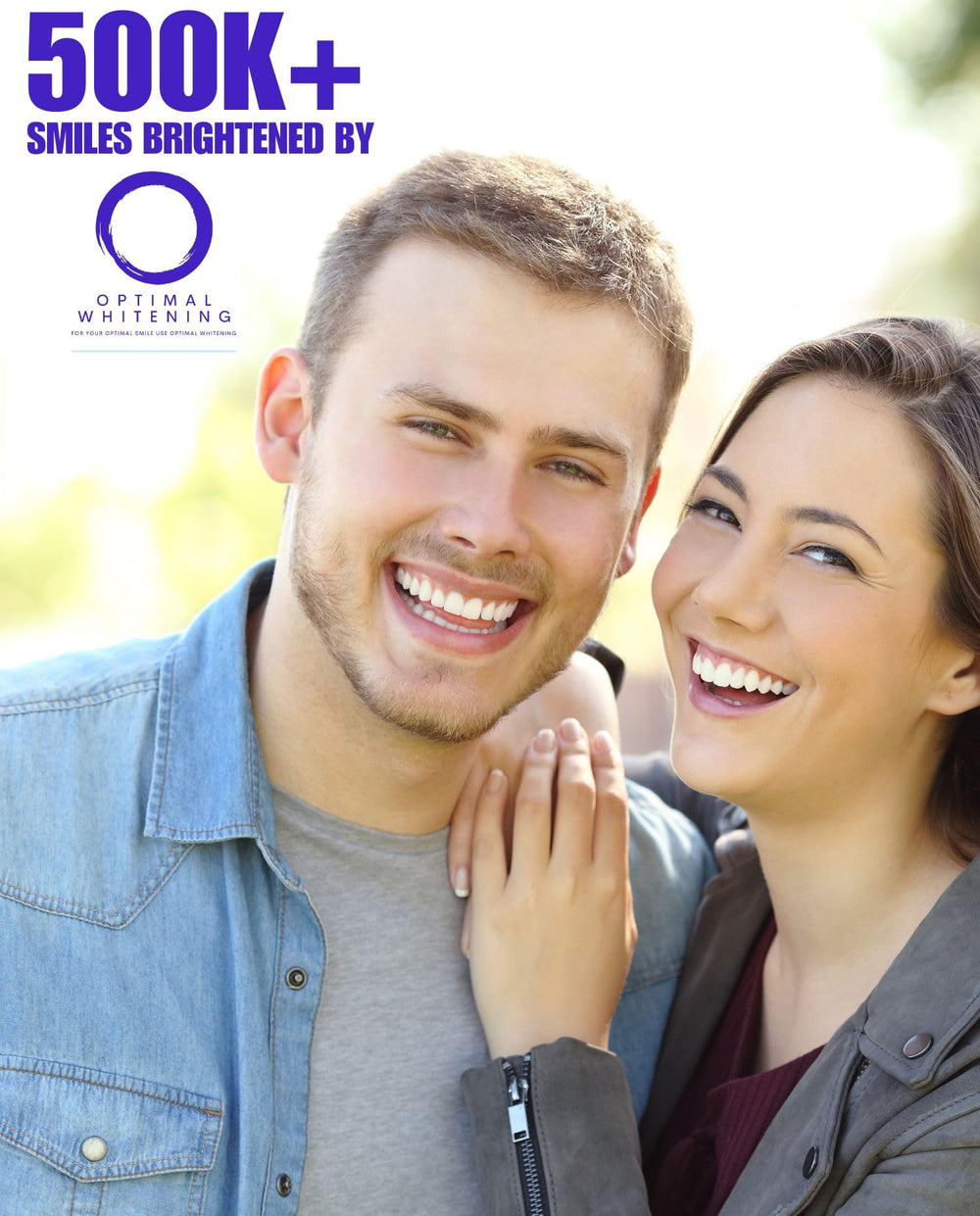 Comfortable fit whitening strips on teeth