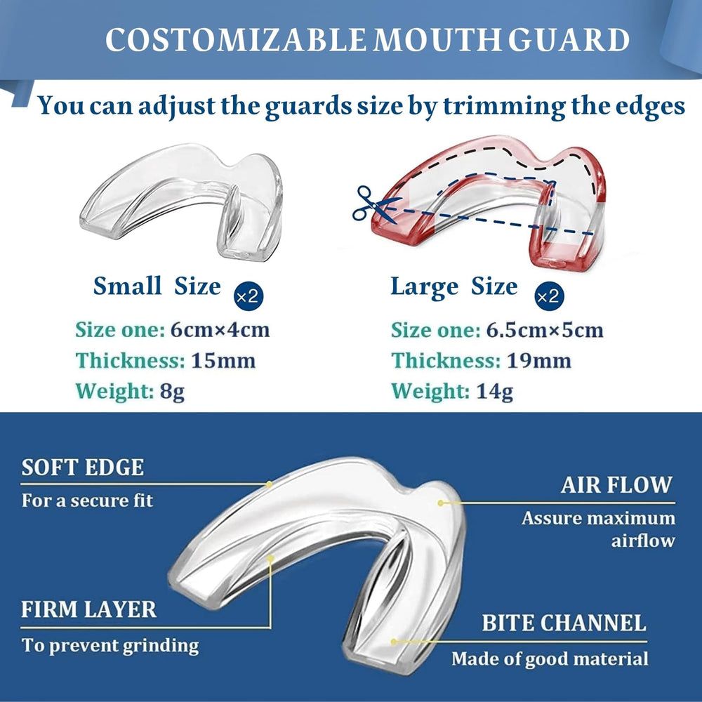 Comfortable mouth guard for grinding at night