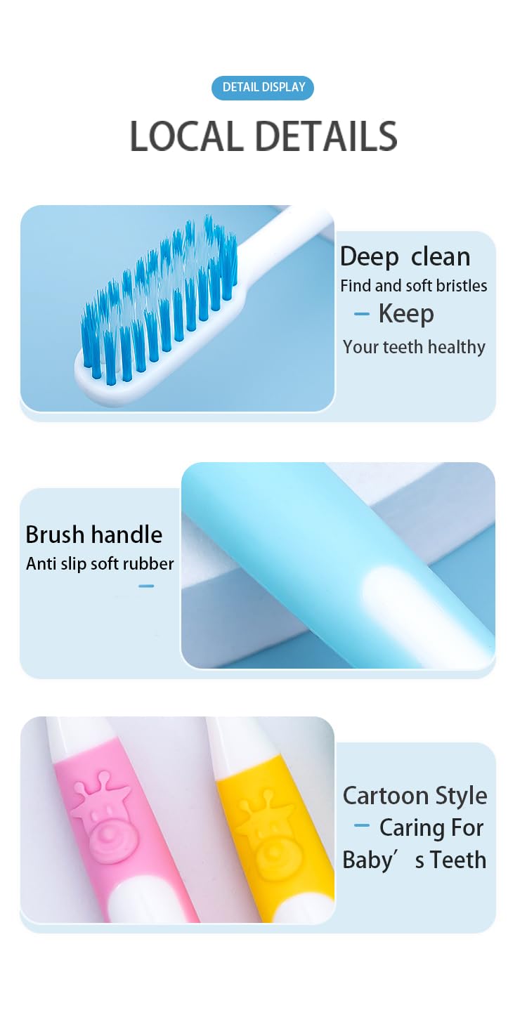 Toothbrush heads designed for deep cleaning in tight spaces