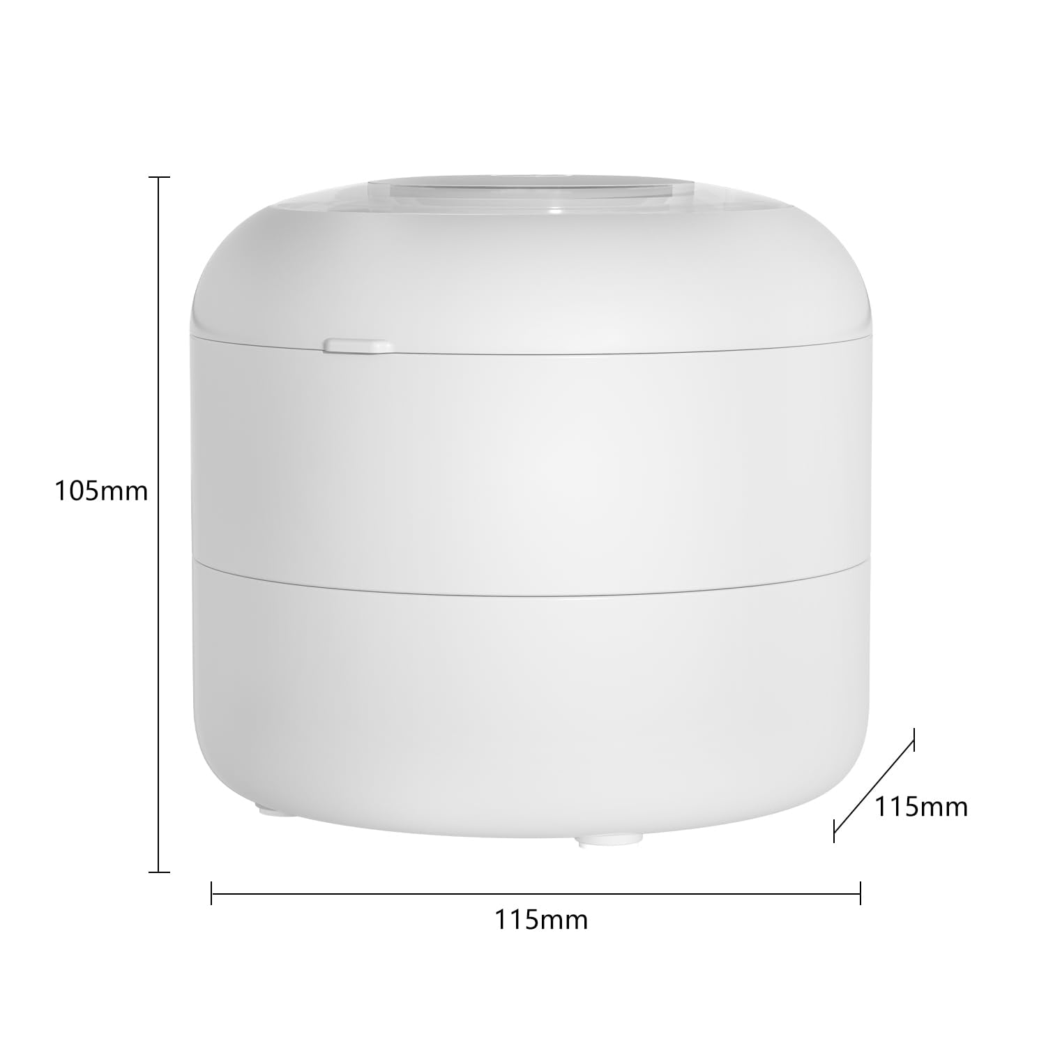 Compact portable denture cleaner design