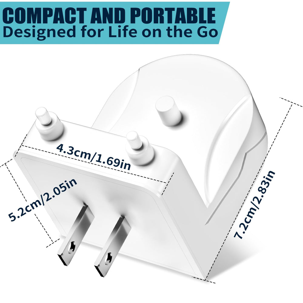 Compact and portable replacement charger base