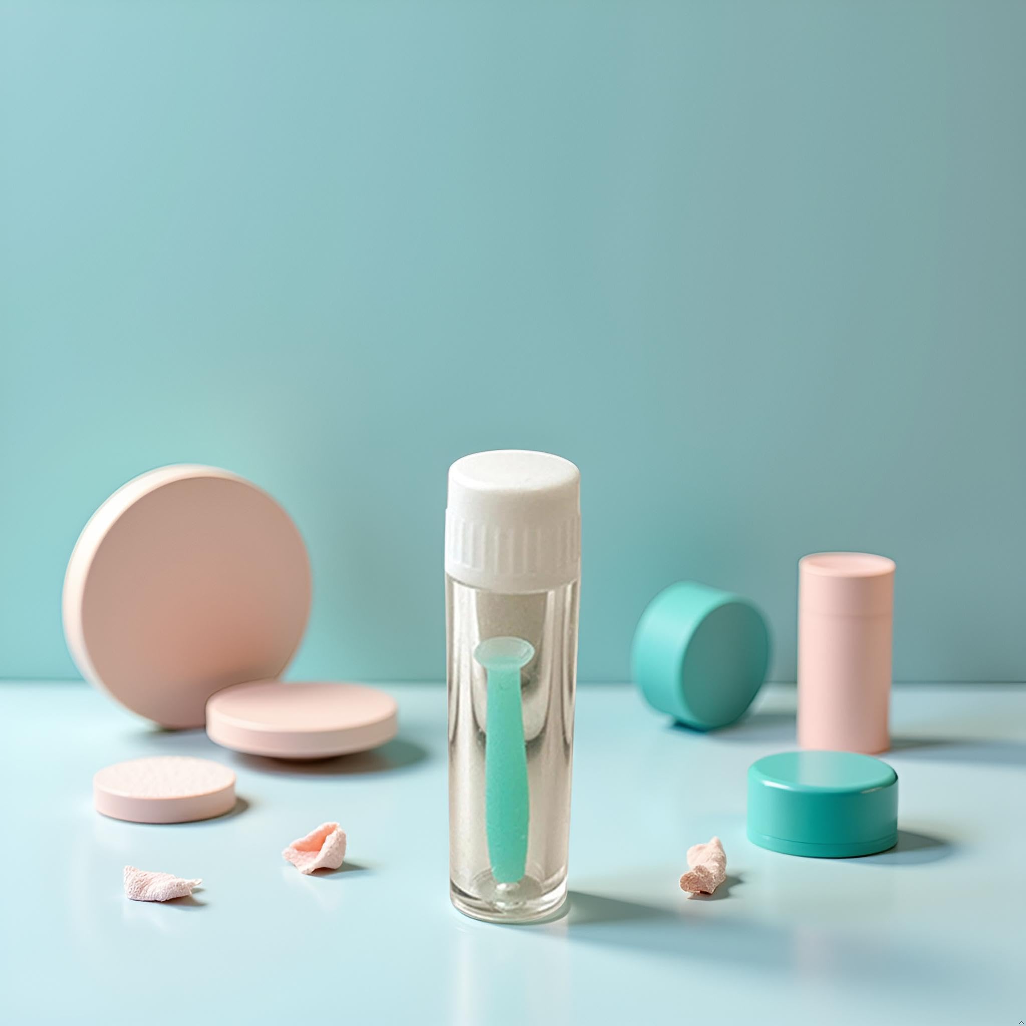Compact travel-friendly lens care tool in green
