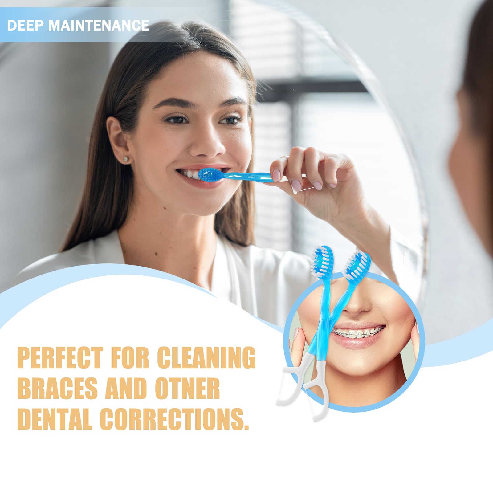 Compact portable oral care set for backpack or luggage